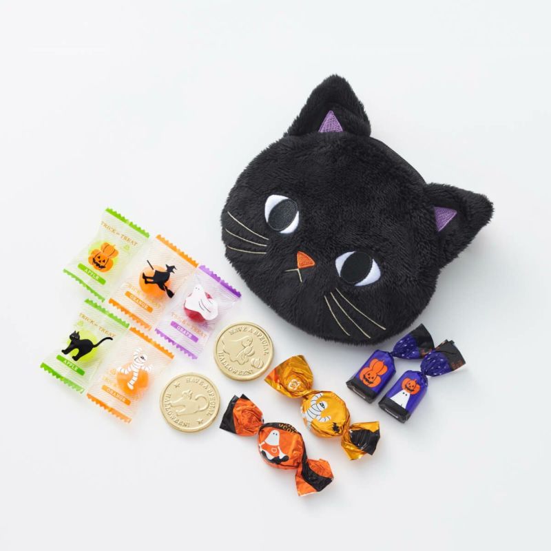 Morozoff Meet 'n Treat Black Halloween Pouch with Candy