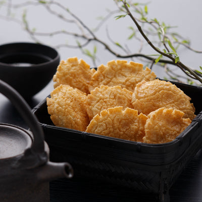 Ogura Sansou Ogura Meigetsu Sweetened Soy Sauce Flavored Rice Crackers