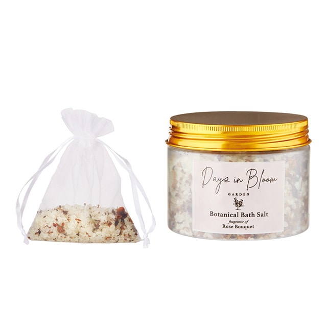 Beauwell Days in Bloom Garden Herbal Bath Salts Jar (Rose Bouquet)
