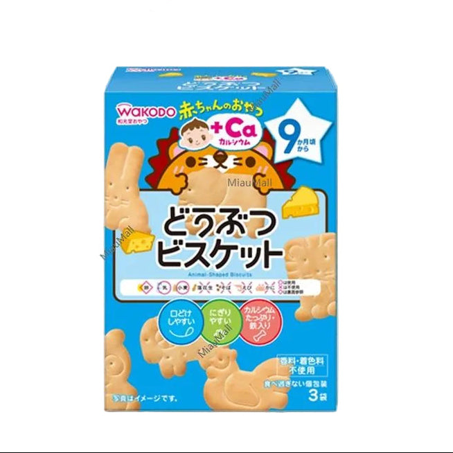 WAKODO 베이비 스낵 + 칼슘 애니멀 크래커