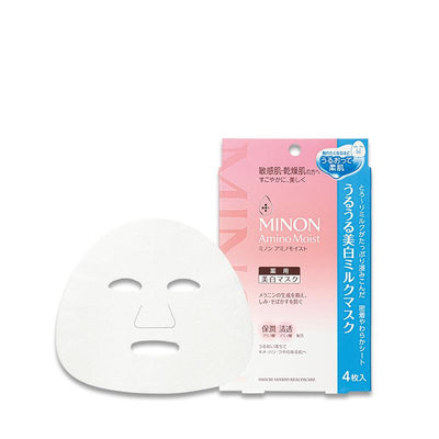 MINON Amino Moist Moisturizing Whitening Milk Mask 20ml x 4 sheets