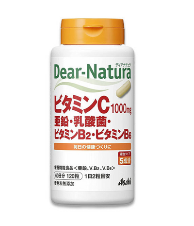 Asahi Dear Natura Supplement (Vitamin C, Zinc, Lactic Acid, Vitamin B2, Vitamin B6)