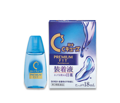 ROHTO C-Cube 高级贴合隐形眼镜护理液 18 毫升