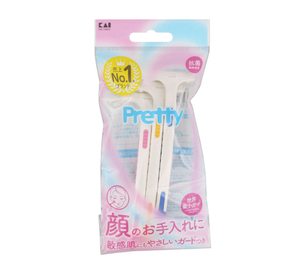 KAI Pretty Facial Razor (3-Pack)