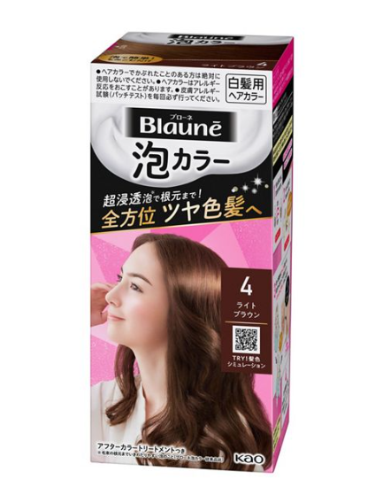 KAO 블라우네 크리미 폼 컬러 헤어 다이