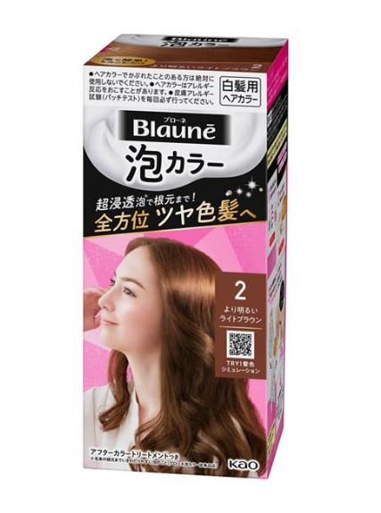 KAO 블라우네 크리미 폼 컬러 헤어 다이