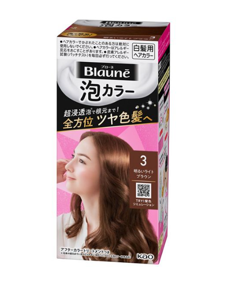 KAO 블라우네 크리미 폼 컬러 헤어 다이