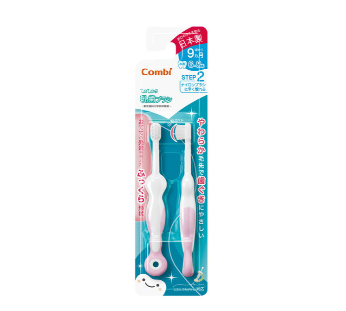 Combi Teteo 我的第一支牙齿刷婴儿牙刷(第 2 步)