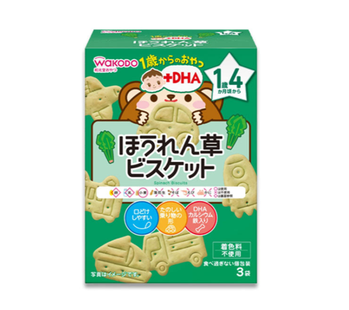 WAKODO DHA Spinach Cookies