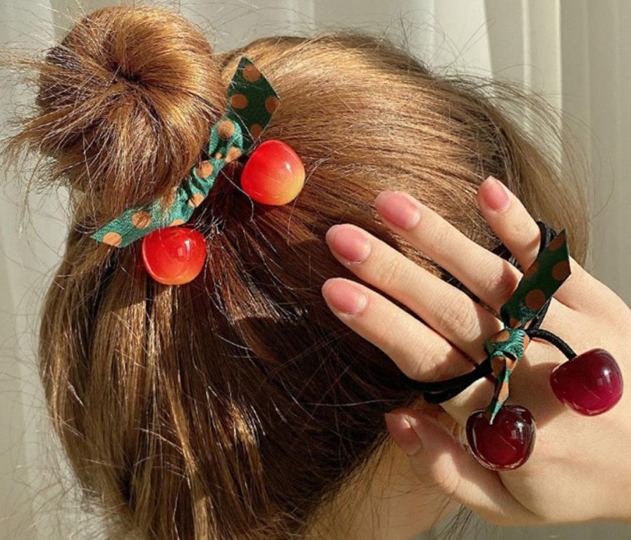 LUPIS Cherry Hair Tie – Red Cherry / American Cherry / Yellow Cherry