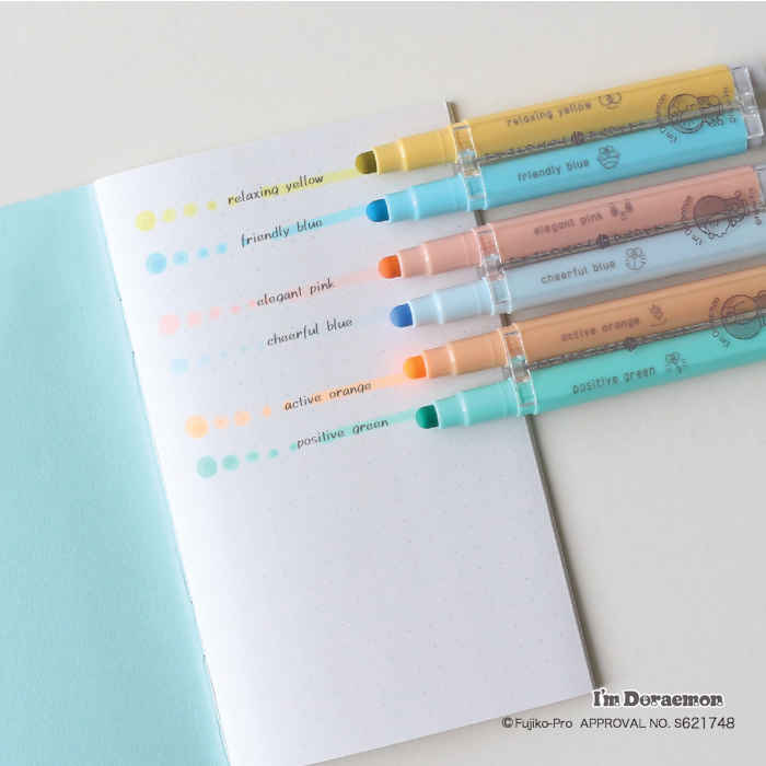 I'm Doraemon Circular Highlighters