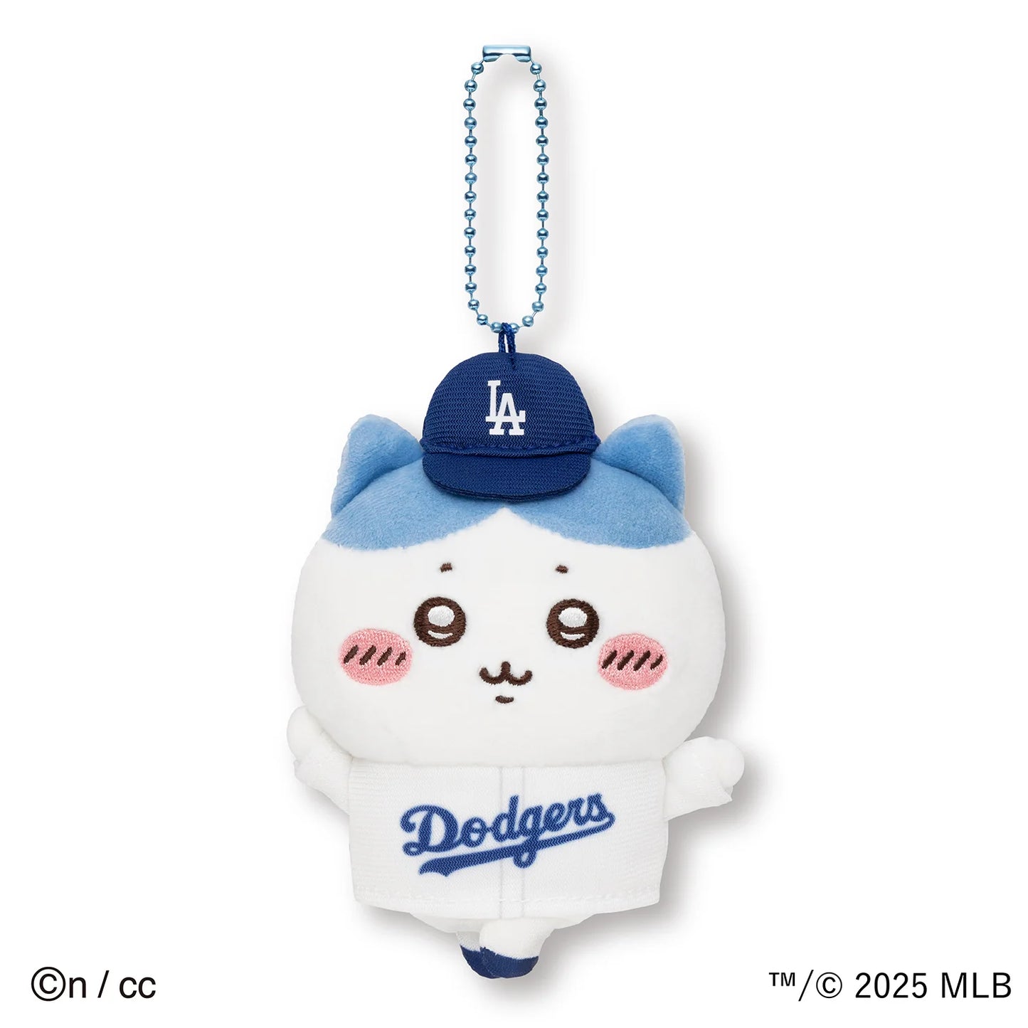 Chiikawa MLB Dodgers Plush Keychain