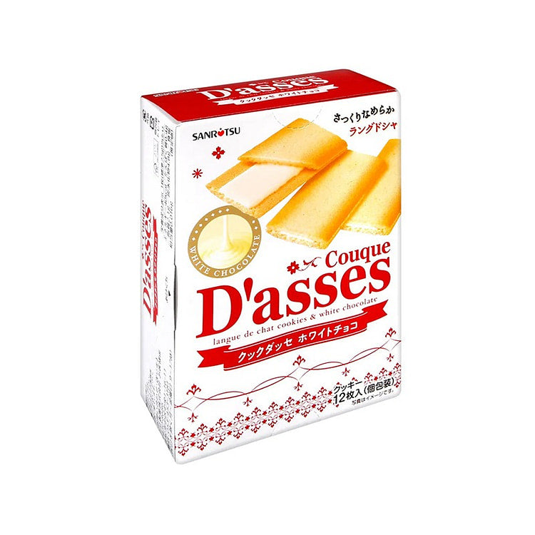 산리츠 쿠크 다스 화이트 초콜릿 랑그드샤 쿠키