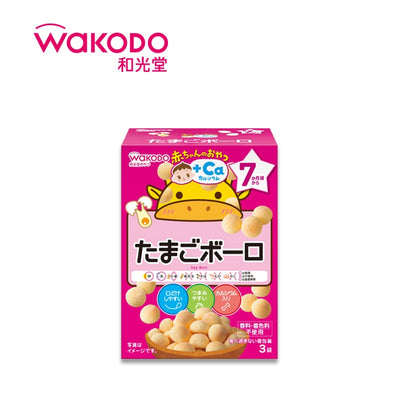 WAKODO 칼슘이 추가된 계란 볼로 쿠키(7개월 이상) 15gx 3개