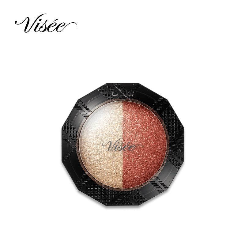 VISEE Riche 더블 베일 아이즈 아이섀도우(OR-3 테라코타 골드)