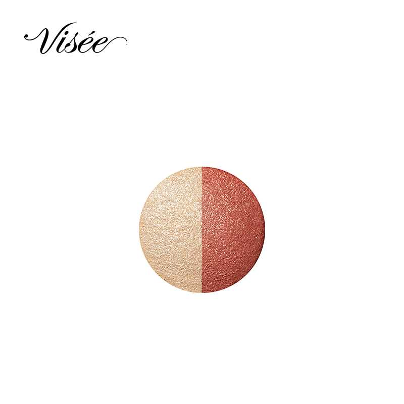 VISEE Riche 더블 베일 아이즈 아이섀도우(OR-3 테라코타 골드)