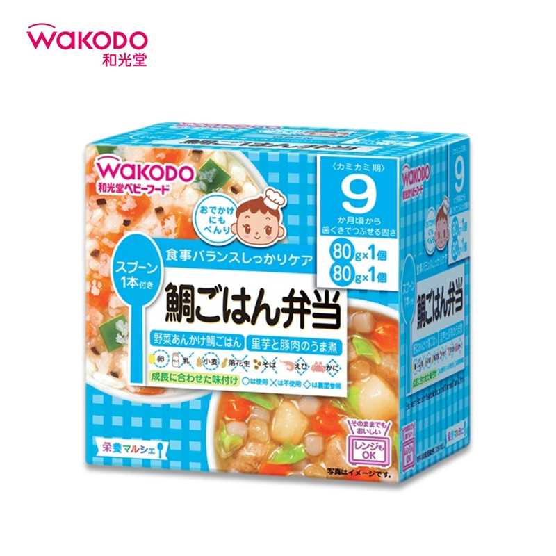 WAKODO Baby Food Assorted Bento (Ages 9 months+)
