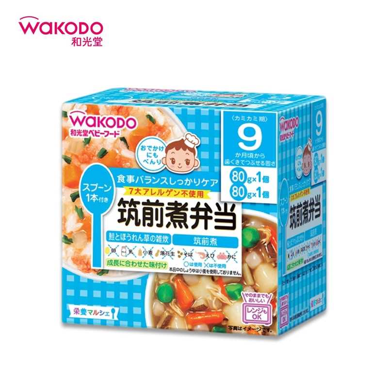 WAKODO Baby Food Assorted Bento (Ages 9 months+)