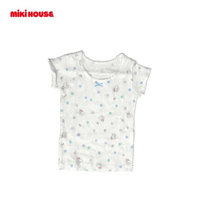 MIKI HOUSE Double-B Girls Short-Sleeve Undershirt Set of 2