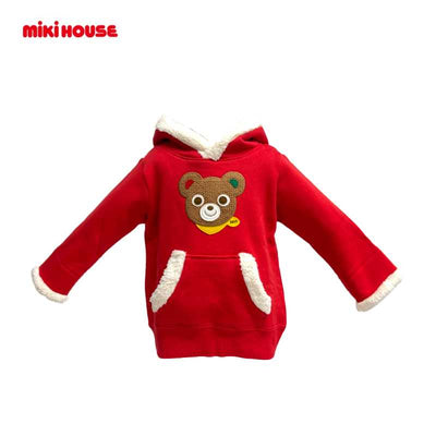 MIKI HOUSE Red Hooded Sweater