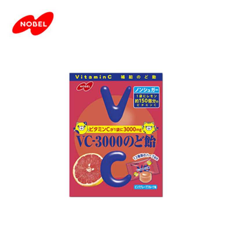 NOBEL VC-3000 Pink Grapefruit Lozenges (Cough Drops)