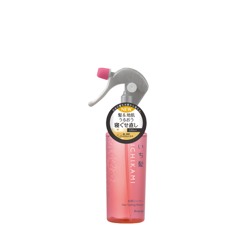 KRACIE Ichikami Waso Shower Hair and Scalp Moisturizer and Bedhead Hair Fix
