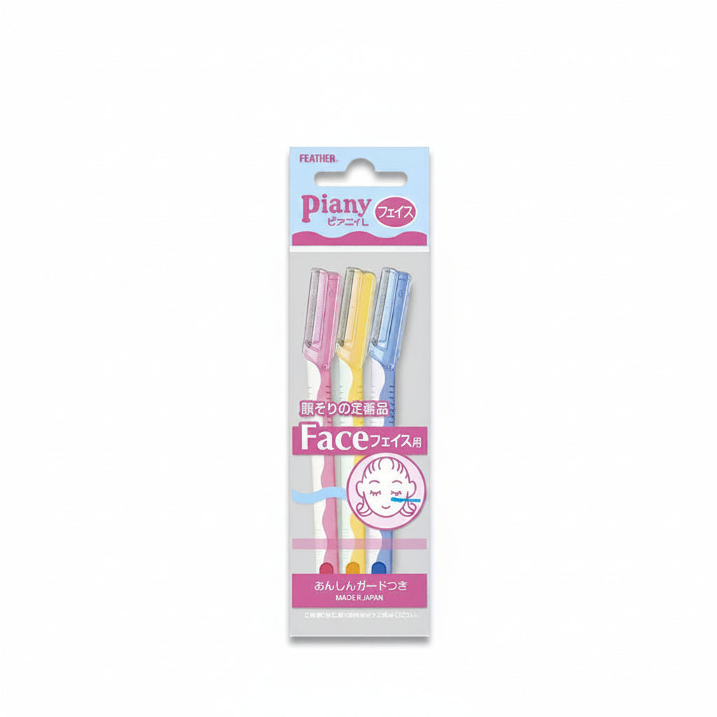 Feather Facial Razors (Set of 3)