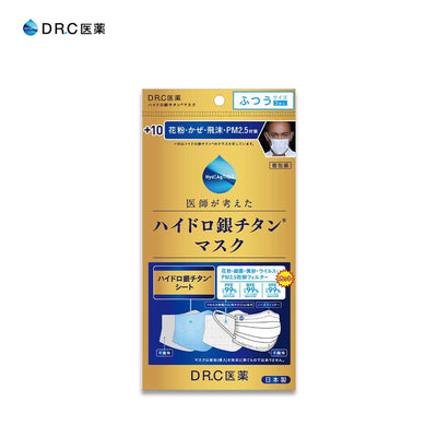 DR.C +10 Hydro Silver Titanium Mask Non-woven Fabric/Regular Size (Pack of 3)