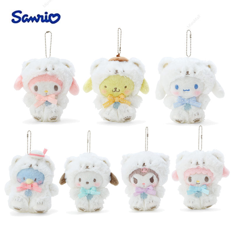SANRIO Fuwa Fuwa Snow Design Plush Keychain