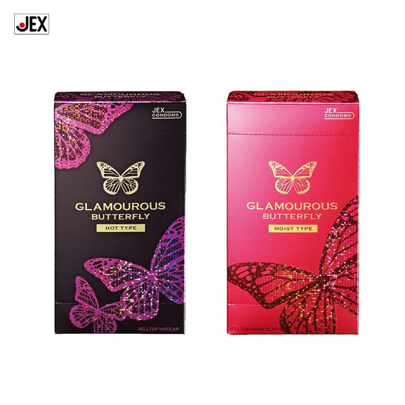 JEX Glamorous Butterfly Condoms (Hot / Moist)