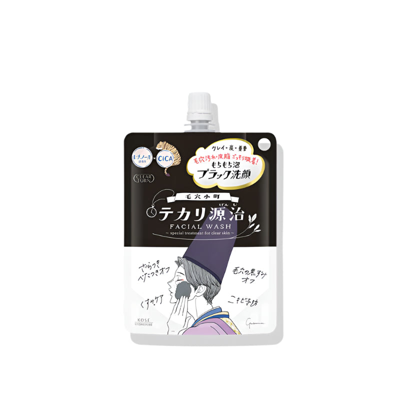 KOSÉ Clear Turn Keana Komachi Tekari Genji Mochi Mochi Black Face Wash
