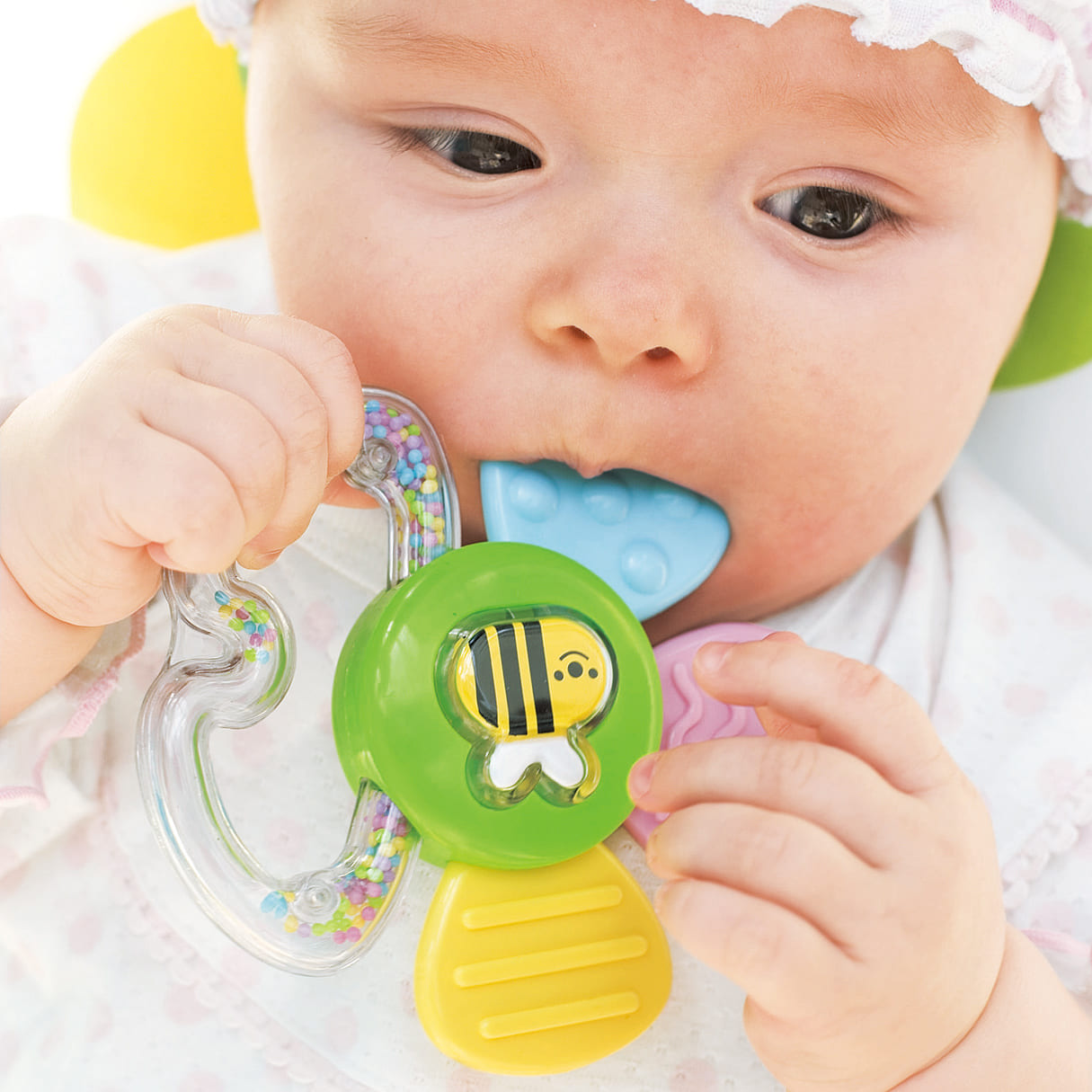 Combi Squeeze and Teethe Flower Teether Toy
