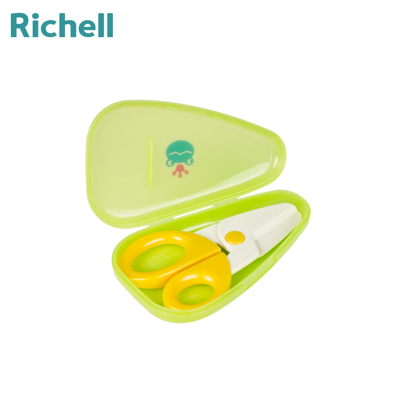 Richell Odekake Lunch-kun Weaning Scissors with Case