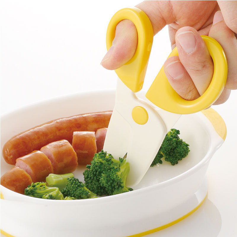 Richell Odekake Lunch-kun Weaning Scissors with Case