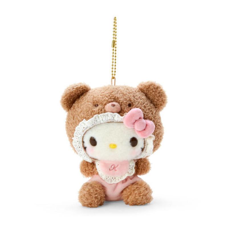 Sanrio Latte Bear Baby Mascot Plush Keychain