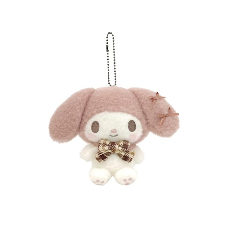 Sanrio Autumn Plaid Plush Keychain