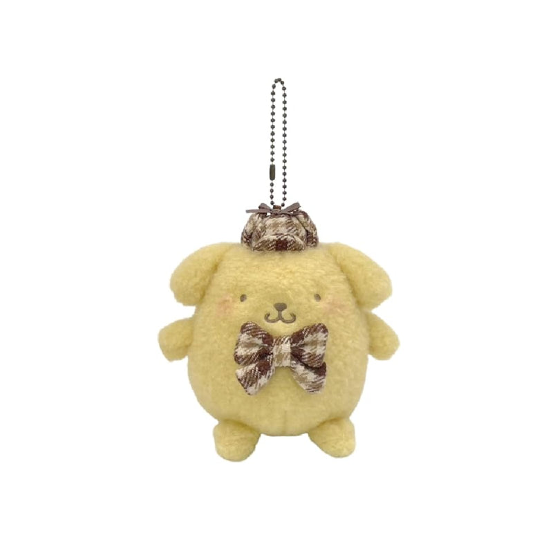Sanrio Autumn Plaid Plush Keychain