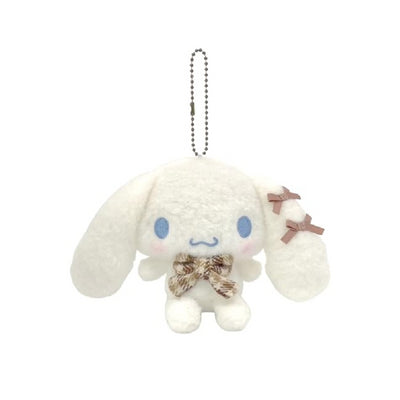 Sanrio Autumn Plaid Plush Keychain