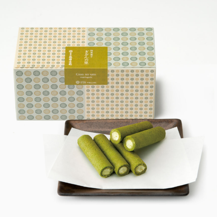 Tsujiri Matcha Wafer Roll Cookies