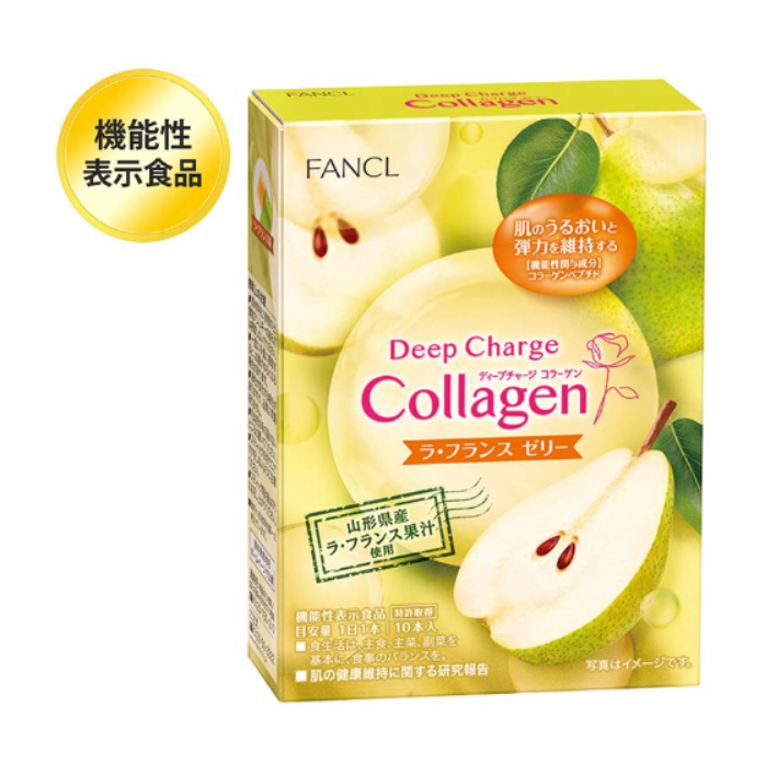 FANCL Deep Charge Collagen La France Jelly (10-Day Supply)