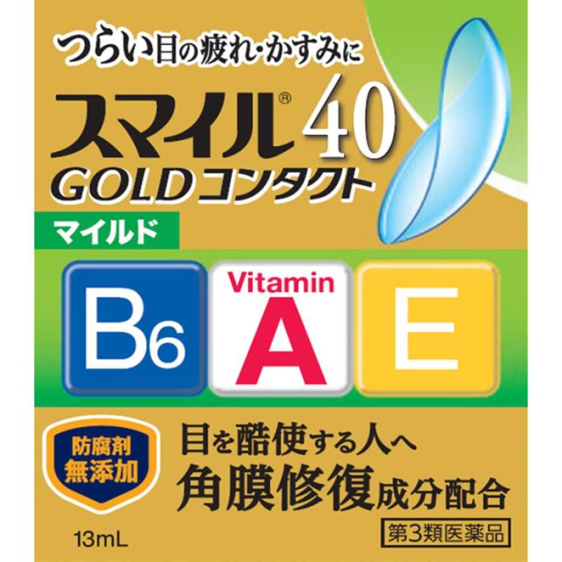 LION Smile 40 Gold Contact Mild Eye Drops