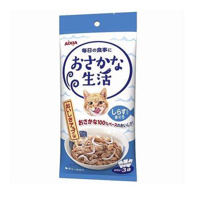 AIXIA Osakana Seikatsu Maguro Tuna with Whitebait Cat Food