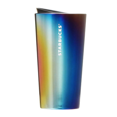 Starbucks Holiday Double Walled Cup Rainbow Luster Tumbler