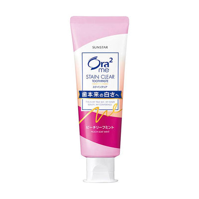 Sunstar Ora2 Stain Clear Peach Leaf Mint Toothpaste