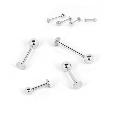 LUPIS 18G 실버 심플 러브렛 스터드 바디 이어링