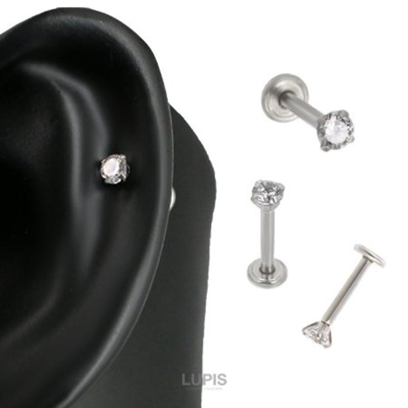 Lupis 16G Zirconia Stud Body Piercing