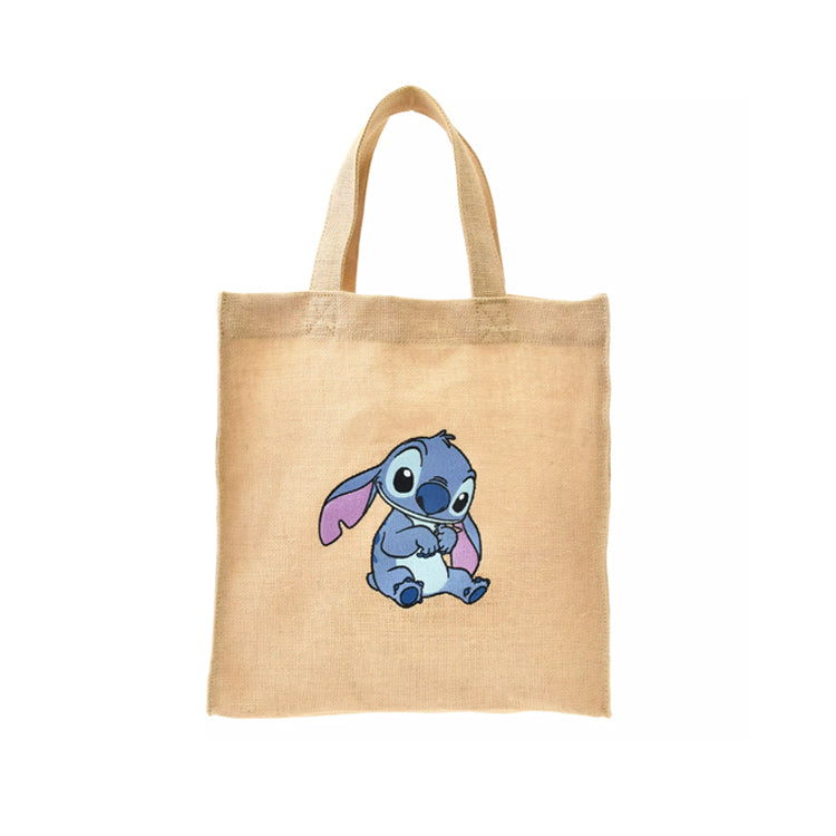 Disney Stitch Tote Cotton and Linen Shopping Bag