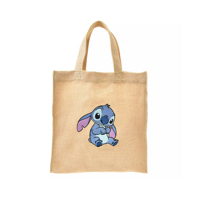 Disney Stitch Tote Cotton and Linen Shopping Bag