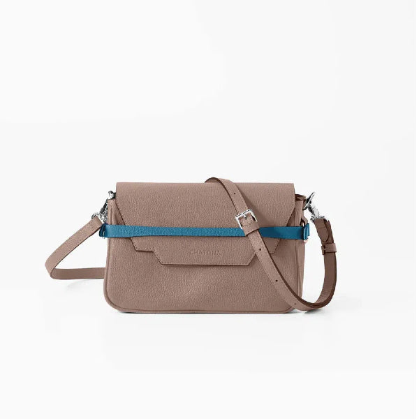 CHATONA In and Out - Mini Leather Bag (Tourterelle Beige)