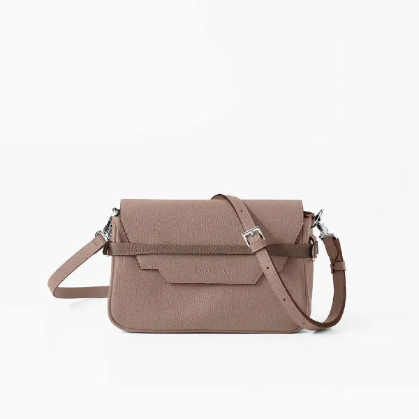 CHATONA In and Out - Mini Leather Bag (Tourterelle Beige)